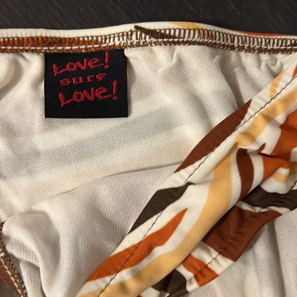 Tiny Brown Designed Bikini - image 4